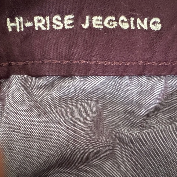 American Eagle Burgundy Hi Rise Stretch Pants Size 4 - Picture 5 of 5